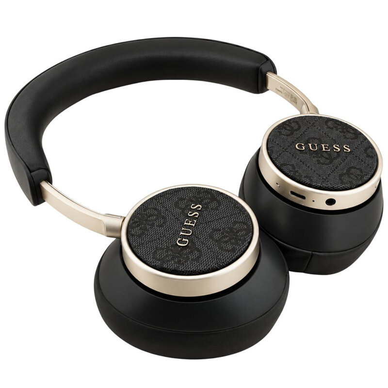 Casti wireless Guess 4G Classic Logo, negru, GUBHC15P4MRSCK