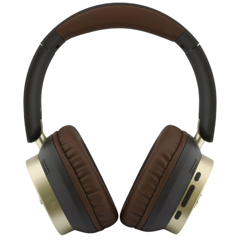Casti Bluetooth Guess Rectangle Metal Script, maro, GUBHV28HGCSMW