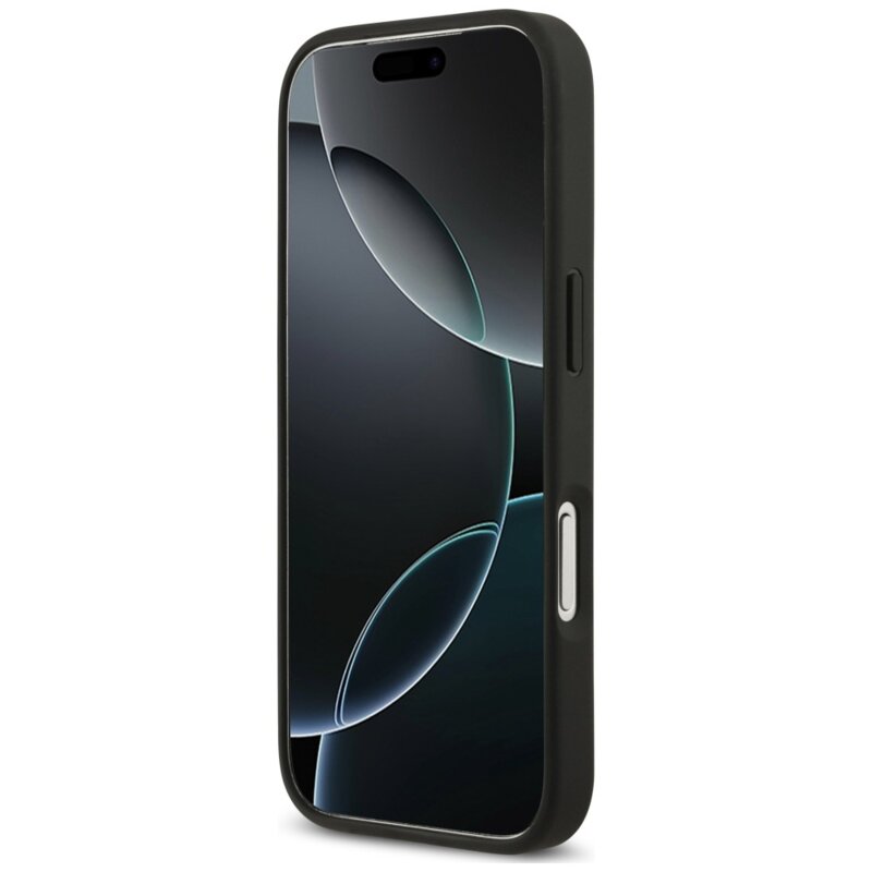 Husa originala Guess iPhone 18 Pro Max Hardcase 4G Double Card Triangle, negru, GUHCP18XP4TPK