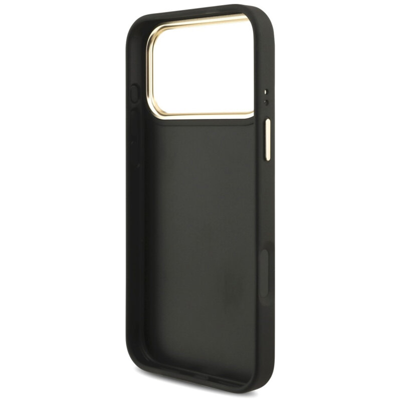 Husa originala Guess iPhone 18 Pro Max Big 4G Classic Logo & Big Strap Metal Buttons, negru, GUHCP18XP4G4BCSK