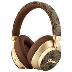 Casti Bluetooth Guess 4G Gold Script Metal, maro, GUBHP83P4CSCMW
