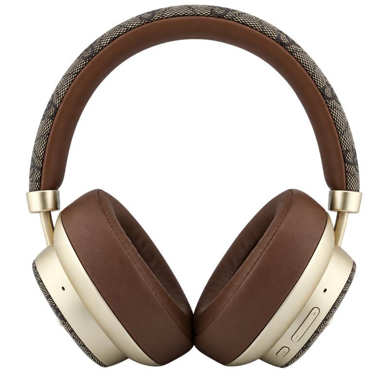 Casti Bluetooth Guess 4G Gold Script Metal, maro, GUBHP83P4CSCMW