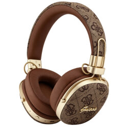 Casti Bluetooth Guess Metal 4G Script Logo, maro, GUBHP72P4SMDW
