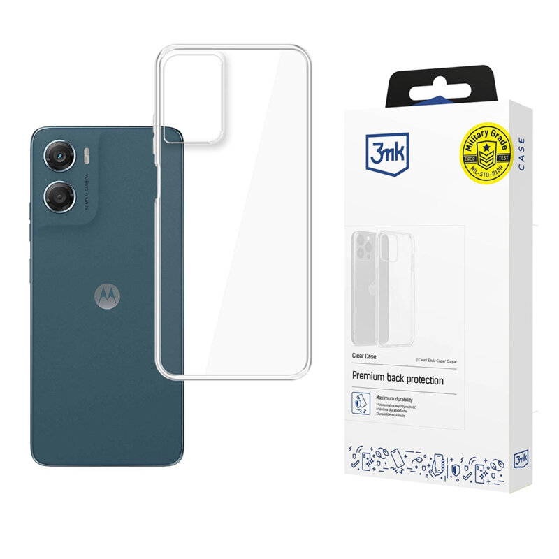 Husa Motorola Moto G06 Power 3mk Clear Case, transparenta