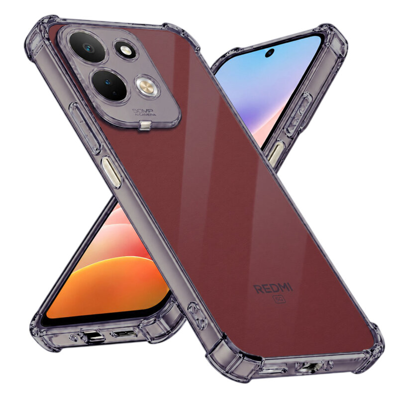 Husa Xiaomi Redmi 17 5G Techsuit Shockproof Clear Silicone, fumuriu