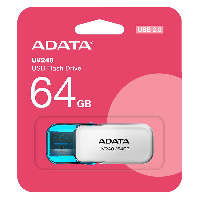 Memorie externa 32GB Adata, USB 2.0, AUV240-32G-RWH, alb