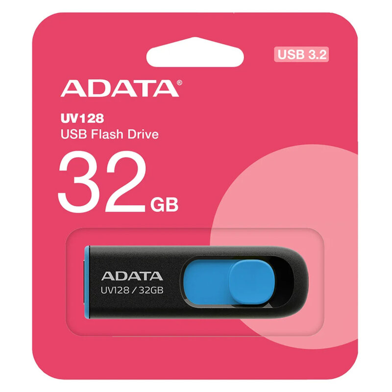 Memorie externa 32GB Adata, USB 3.0, AUV128-32G-RBE, negru/albastru