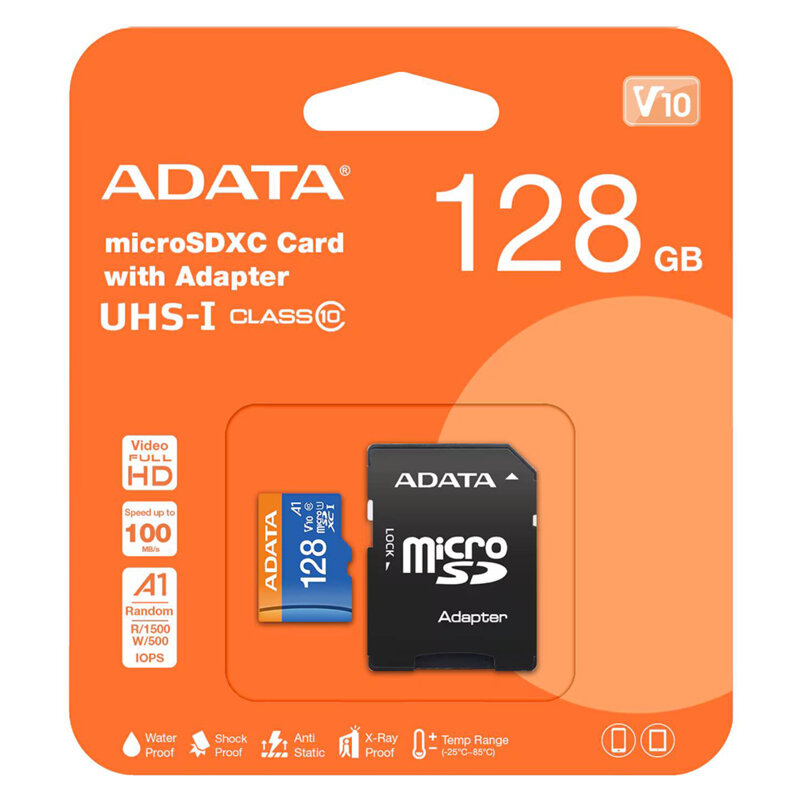 Card memorie 128GB Micro SDXC Adata, UHS-I U1, AUSDX128GUICL10A1-RA1