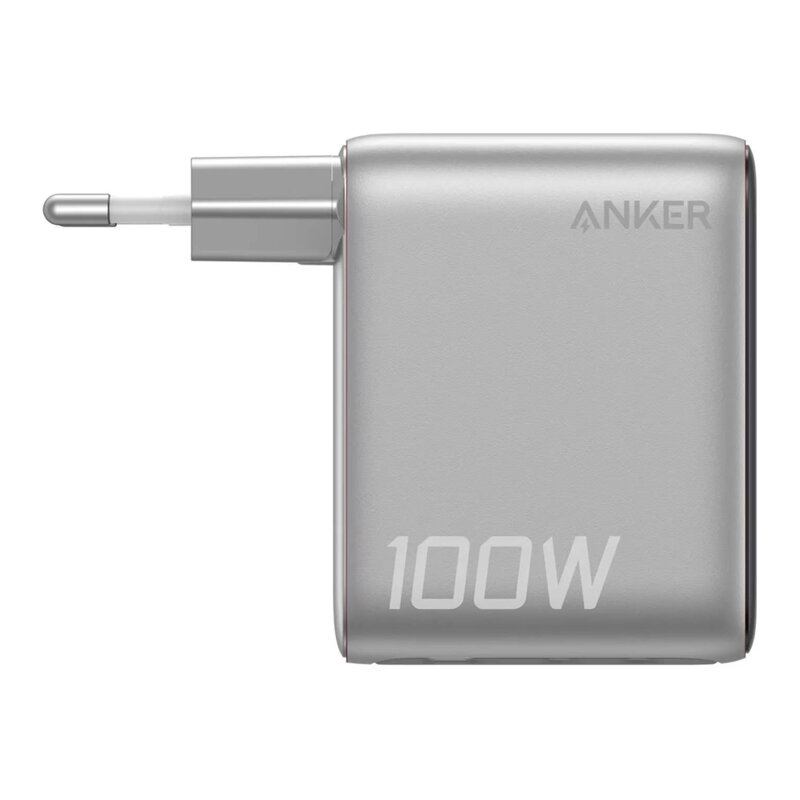 Incarcator de priza Fast Charge 100W Anker, USB, USB-C, argintiu