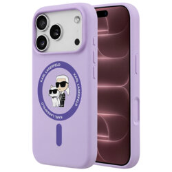 Husa Karl Lagerfeld iPhone 18 Pro Max Silicone KC Body Ring MagSafe, mov, KLHMP18XSCMKCRHU