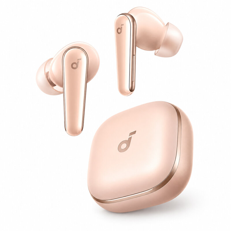 Casti Bluetooth Noise-Cancelling Dolby Audio Anker SoundCore Liberty 5, roz