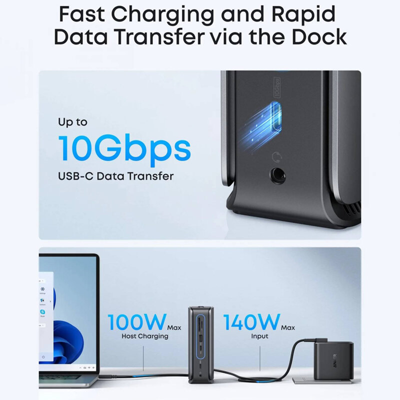 Hub 13-in-1 Anker Nano, negru, A83C3311