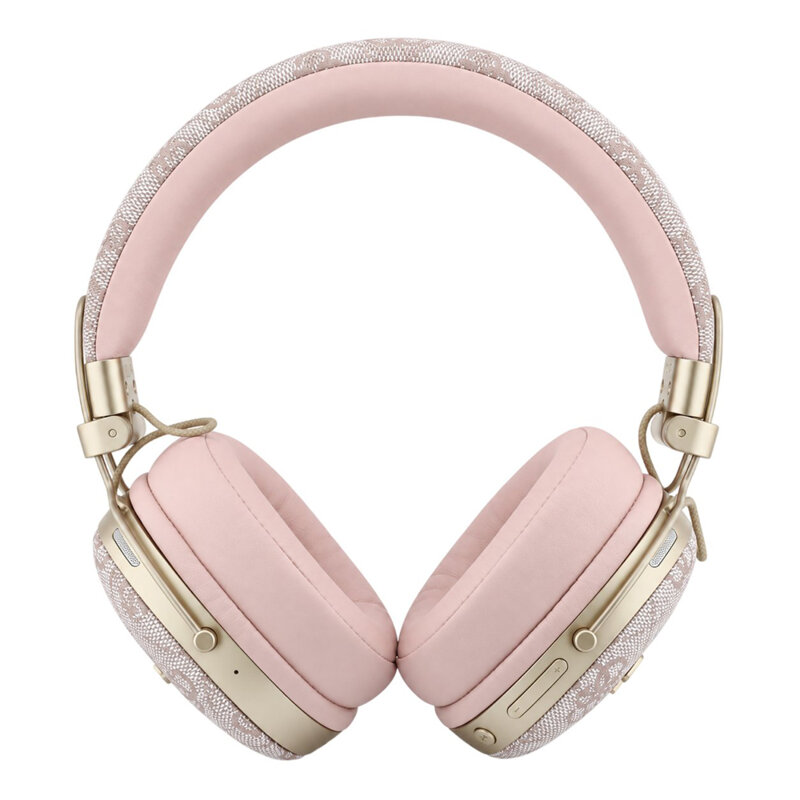 Casti Bluetooth Guess Metal 4G Script Logo, roz, GUBHP72P4SMDP