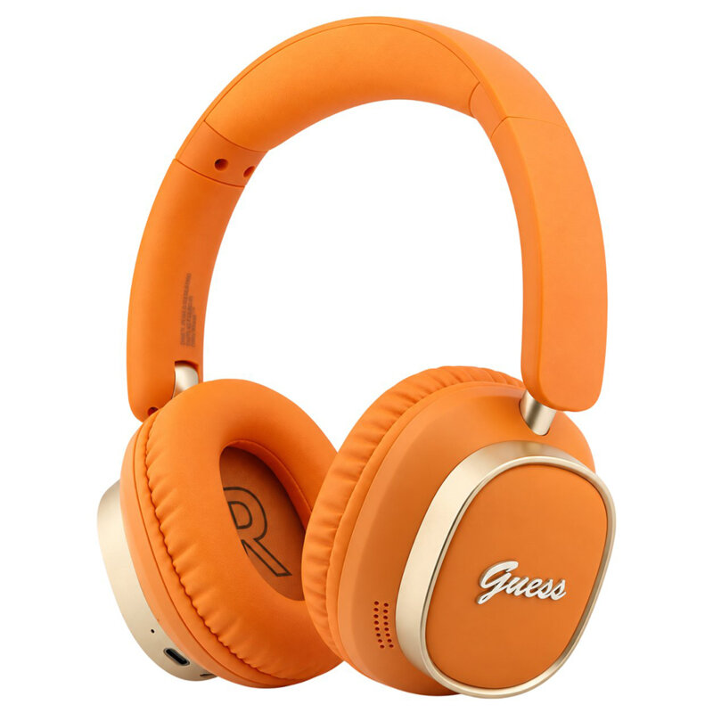 Casti Bluetooth Guess Rectangle Metal Script, oranj, GUBHV28HGCSMO