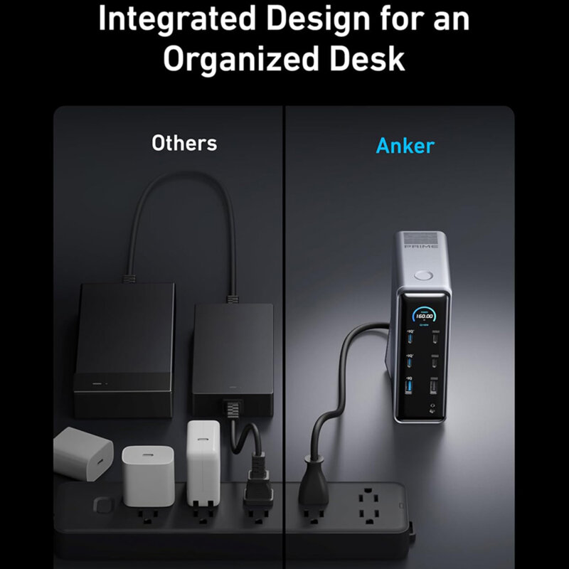Docking Station, hub 14in1, 160W, 4K@60Hz Anker Prime 737, negru