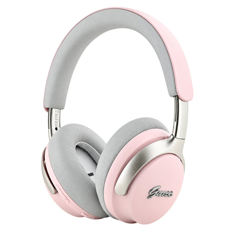 Casti Guess Bluetooth wireless ANC, IPX4, roz, GUBHC22PSBCSMP