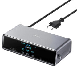 Hub DisplayLink 8K Fast Charge, 140W, 14in1 Anker Prime, gri