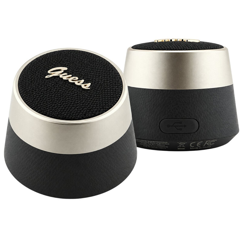Boxa portabila Guess Bluetooth V5.4, TWS, 5W, negru, GUWSL3PALPLK