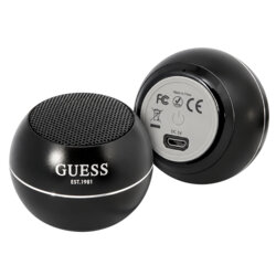 Mini boxa portabila wireless Bluetooth Guess GUWSALGEK, negru