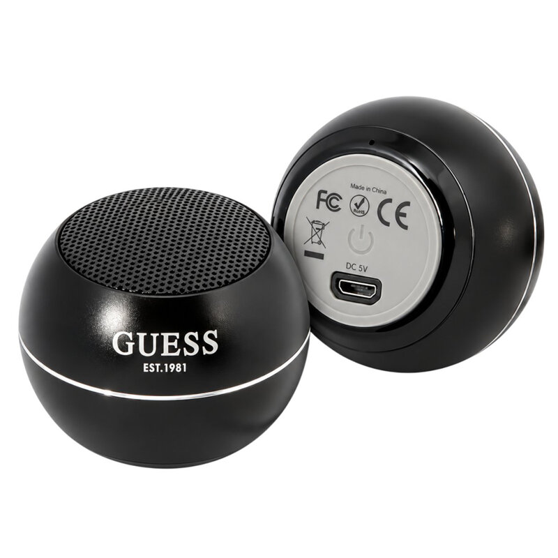Mini boxa portabila wireless Bluetooth Guess GUWSALGEK, negru