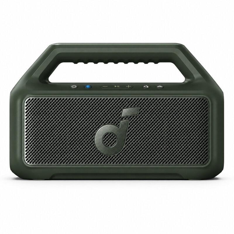Boxa portabila Bluetooth Anker Boom 2, IPX7, lumini RGB, verde