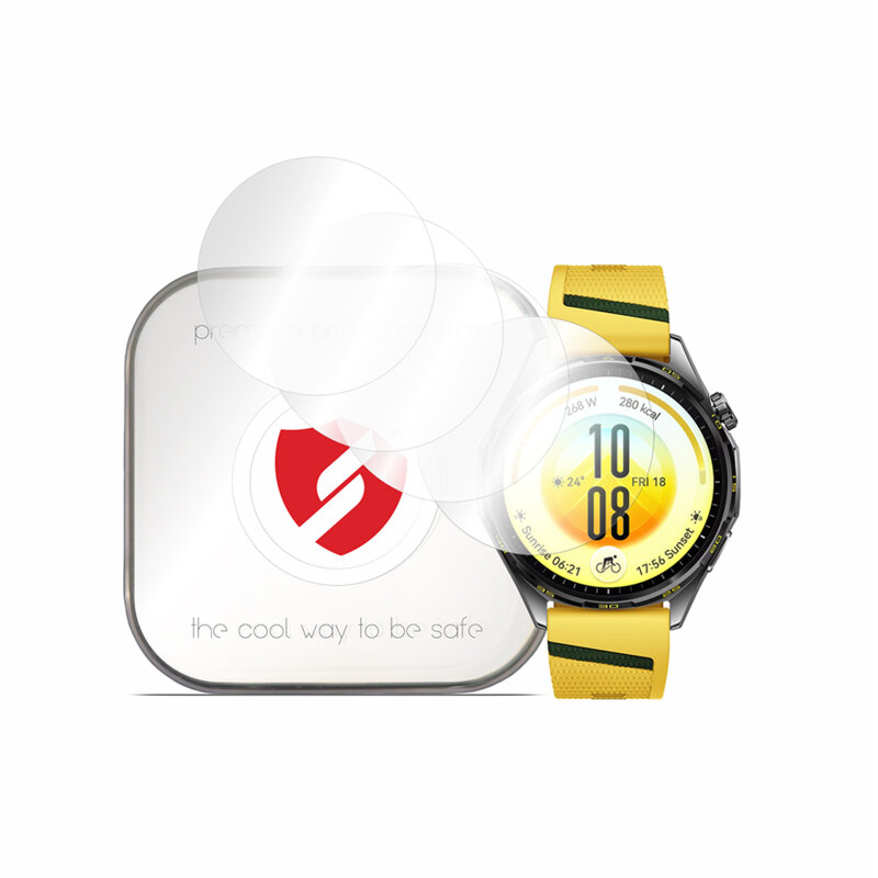 [Pachet 4x] Folie regenerabila premium Huawei Watch GT 7 46mm Smart Protection Classic, transparenta