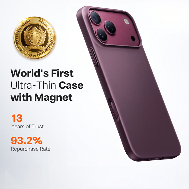 Husa iPhone 18 Pro Max Torras OriginFit-Mag Series, mov