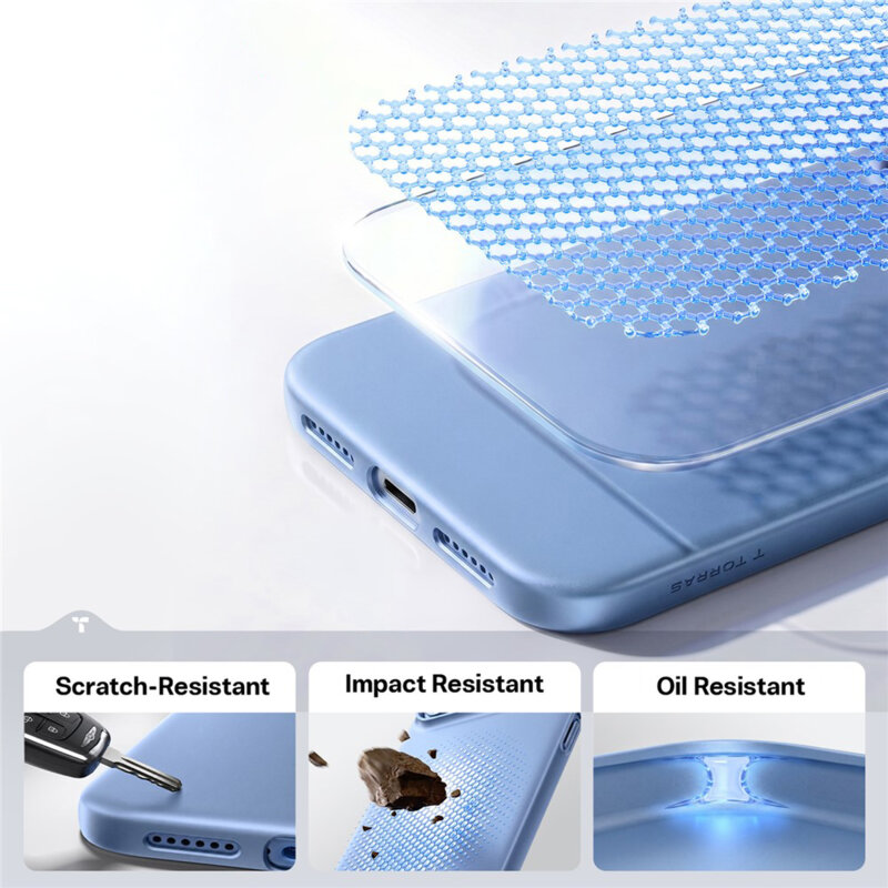 Husa iPhone 17 Pro Max Torras OriginFit-Mag Series, gri