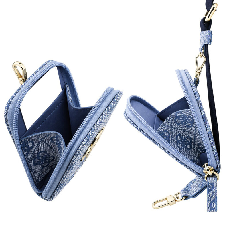 Lanyard telefon universal Guess 4G Metal Logo, albastru, GUUCNKP4DGMB
