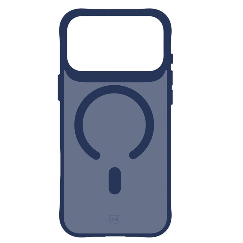 Husa iPhone 18 Pro premium 3mk Smoke MagCase, bleu