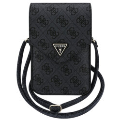 Geanta pentru telefon Guess Triangle 4G, negru, GUCWB2P4BLTRK