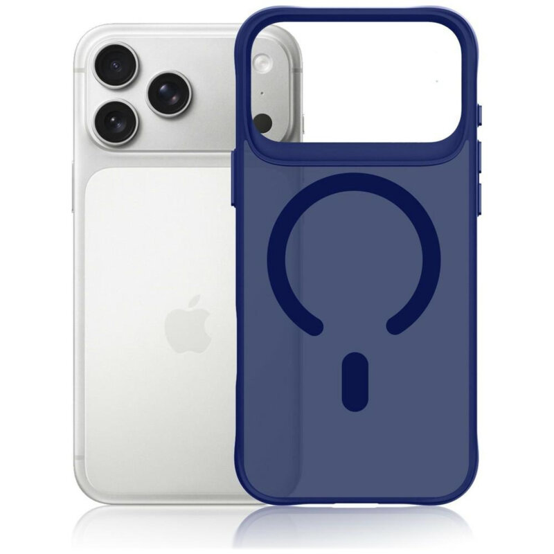 Husa iPhone 17 Pro premium 3mk Smoke MagCase, bleu