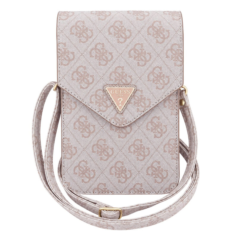 Geanta pentru telefon Guess Triangle 4G, roz, GUCWB2P4BLTRP