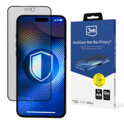 Folie sticla iPhone 17 Pro 3mk HardGlass Matt Max, privacy