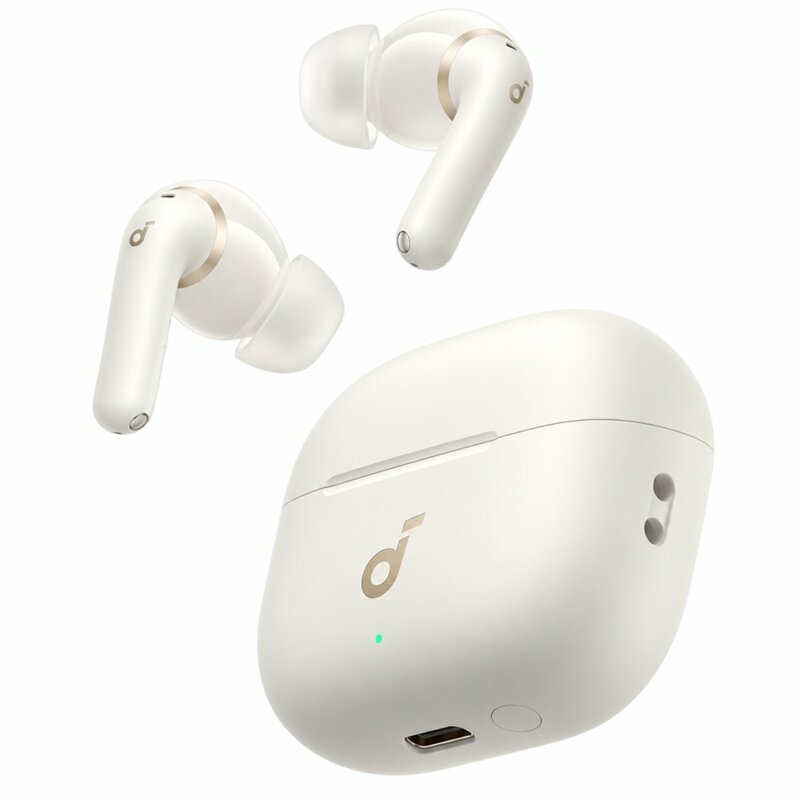 Casti Bluetooth 6.1 cu Adaptive ANC Anker SoundCore P42i, alb