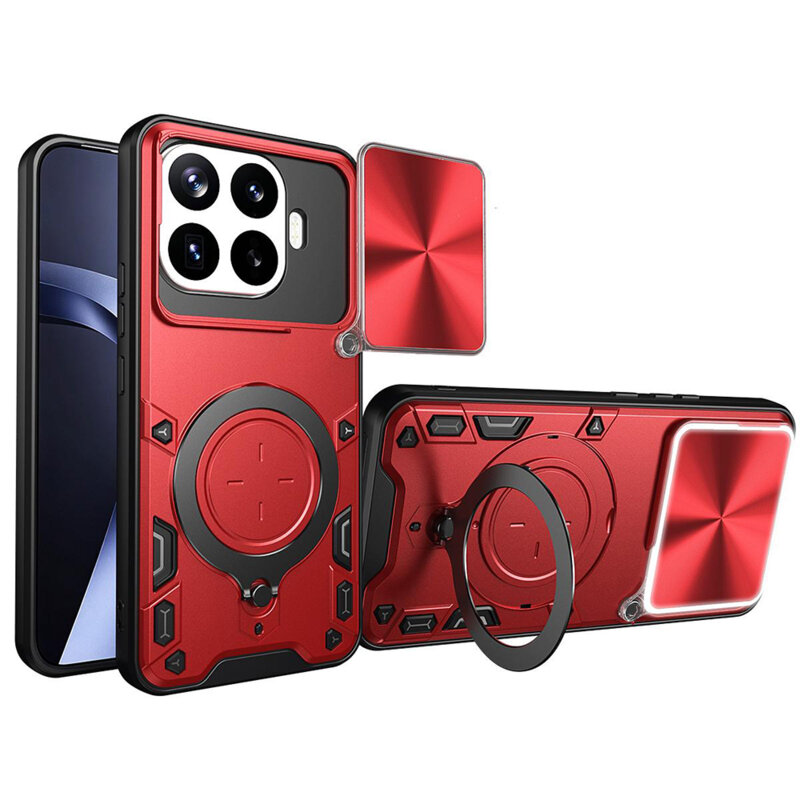 Husa Xiaomi 17T Techsuit CamGuard Pro, rosu