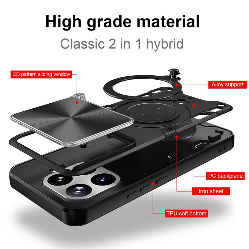 Husa Xiaomi 17T Techsuit CamGuard Pro, rosu