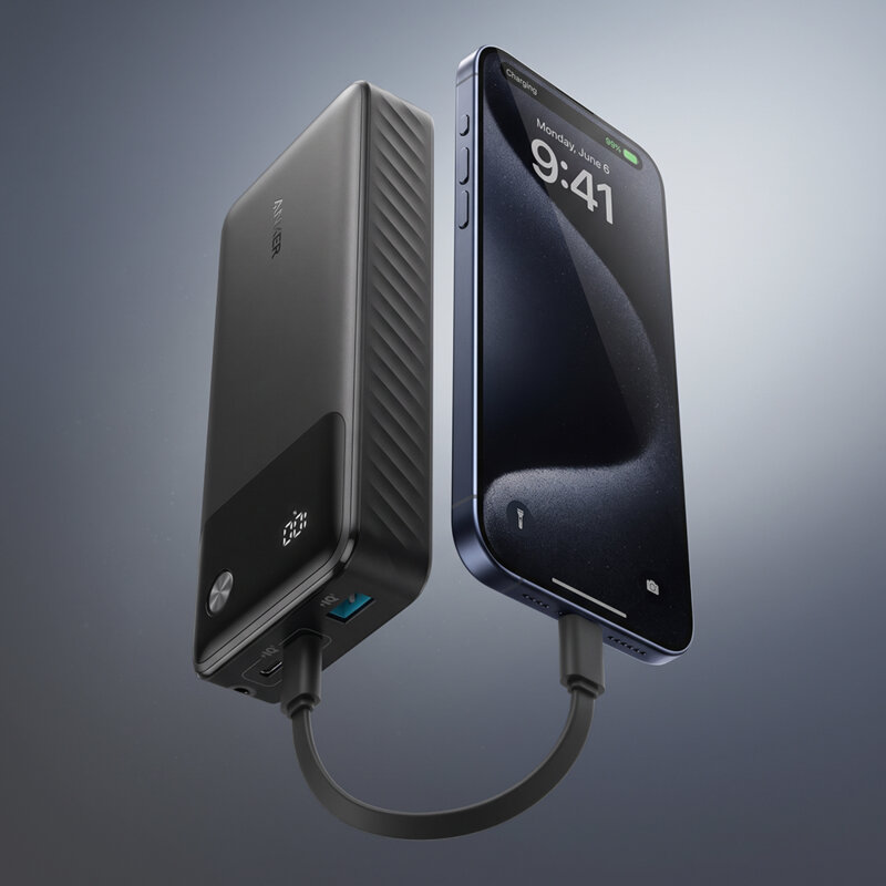 Baterie externa cu cablu Type-C, 20000mAh Anker PowerCore, A1384G11