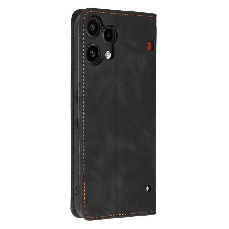 Husa piele Nothing Phone (3a) Lite Techsuit Confy Cover, negru