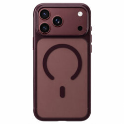 Husa iPhone 17 Pro Blueo Skin Friendly Frosted Anti-Drop MagSafe, bordo