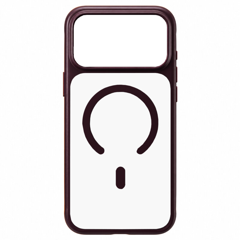 Husa iPhone 18 Pro Max Blueo Skin Friendly Frosted Anti-Drop MagSafe, bordo