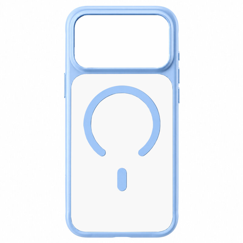 Husa iPhone 17 Pro Blueo Skin Friendly Frosted Anti-Drop MagSafe, albastru