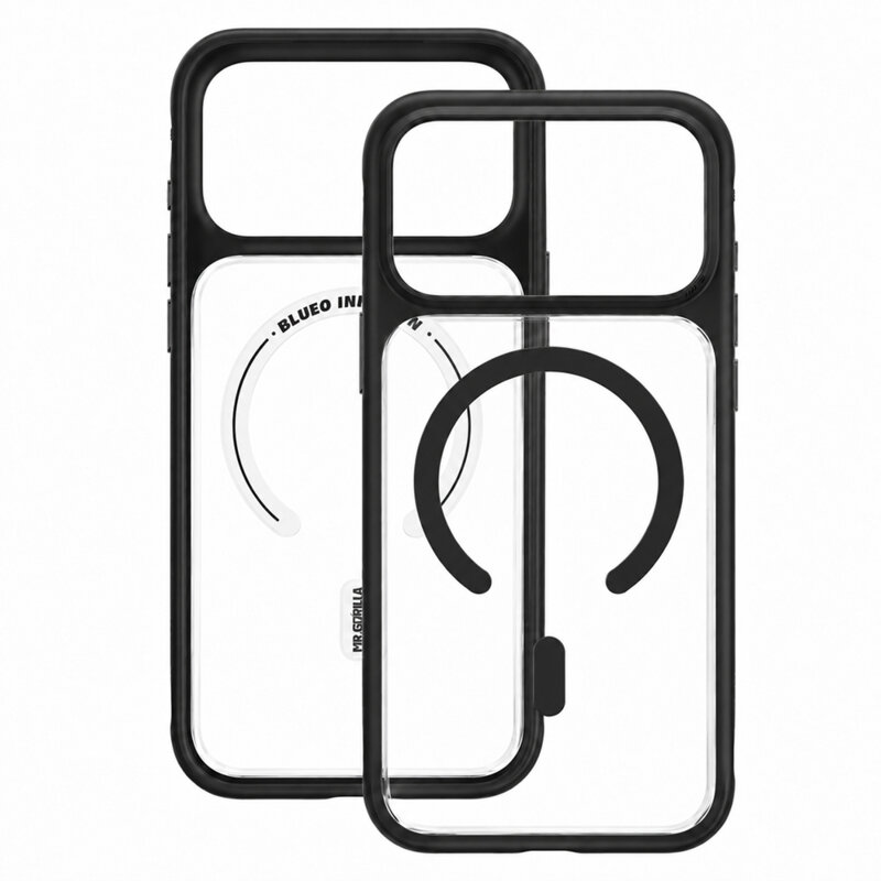 Husa iPhone 18 Pro Blueo Skin Friendly Frosted Anti-Drop MagSafe, negru