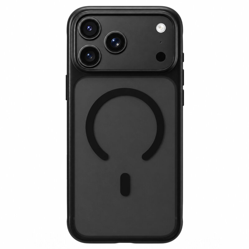Husa iPhone 18 Pro Max Blueo Skin Friendly Frosted Anti-Drop MagSafe, negru