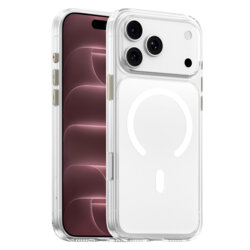 Husa iPhone 18 Pro Max Blueo Crystal+ Anti-Drop MagSafe, transparenta