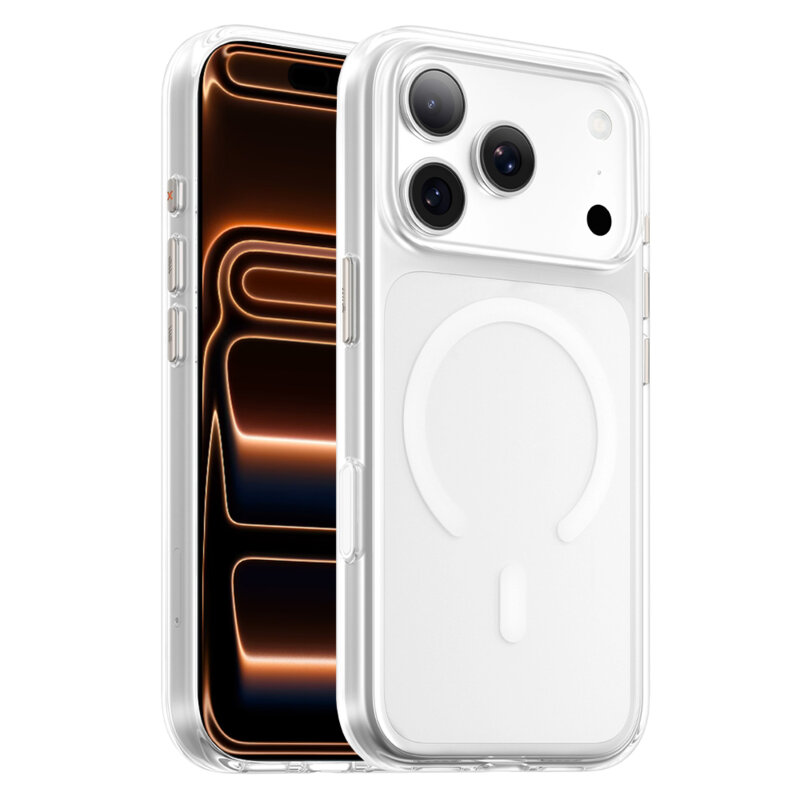 Husa iPhone 17 Pro Max Blueo Crystal Pro Anti-Drop MagSafe, transparenta