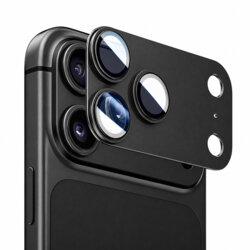 Folie iPhone 18 Pro Blueo Integrated Metal Camera Lens Protector, negru