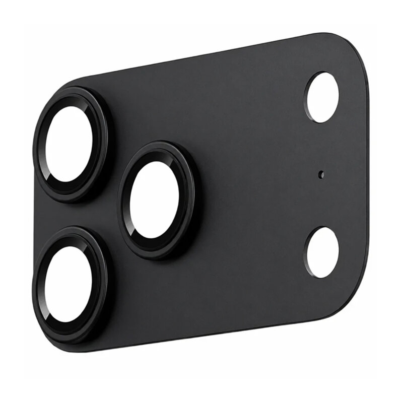 Folie iPhone 18 Pro Blueo Integrated Metal Camera Lens Protector, negru
