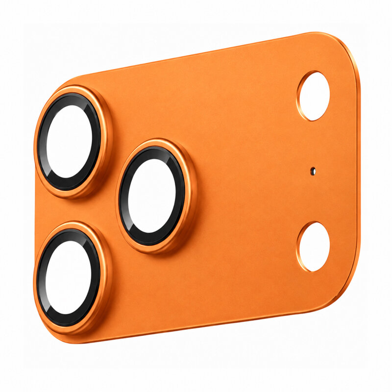 Folie iPhone 17 Pro Blueo Integrated Metal Camera Lens Protector, portocaliu