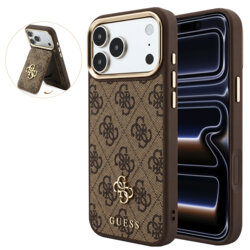 Husa originala Guess iPhone 17 Pro Hardcase 4G Cardslot MagSafe, maro, GUBPHCP18LP4SM44CW
